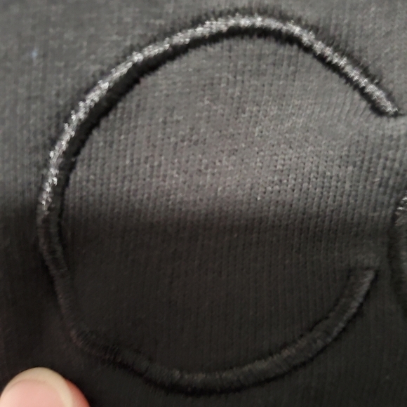 Calvin Klein Mens Black Pull Over Sweatshirt Soft Fleece Lining Embroidered Logo - Picture 9 of 10